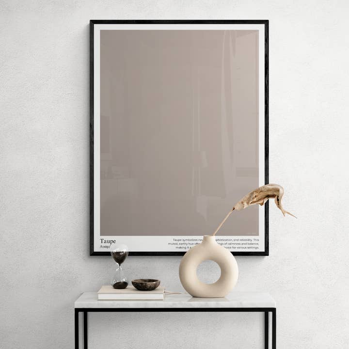 Poster couleur taupe pour la vente par T:mi Söderholm Jonna