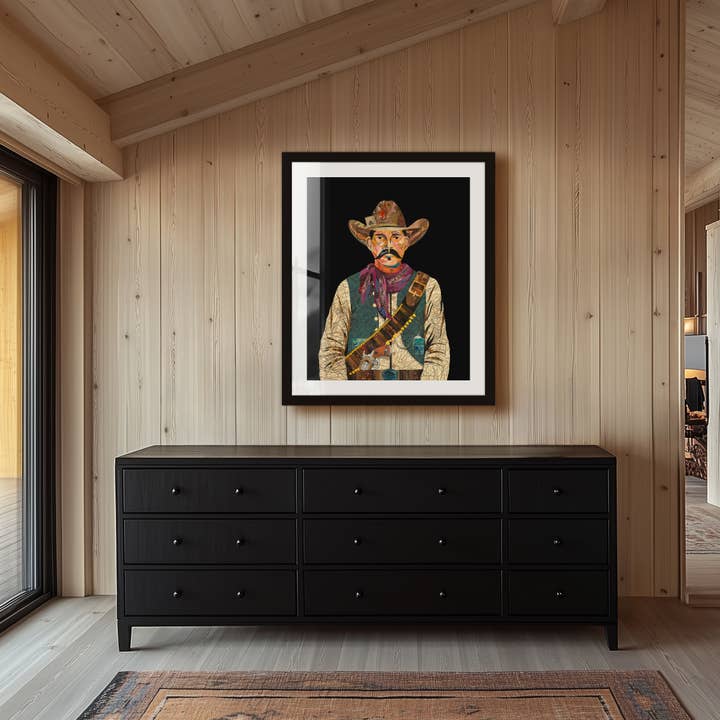 Cowboy Wall Art | Art Print | ACE OF SPADES for wholesale by Dolan Geiman