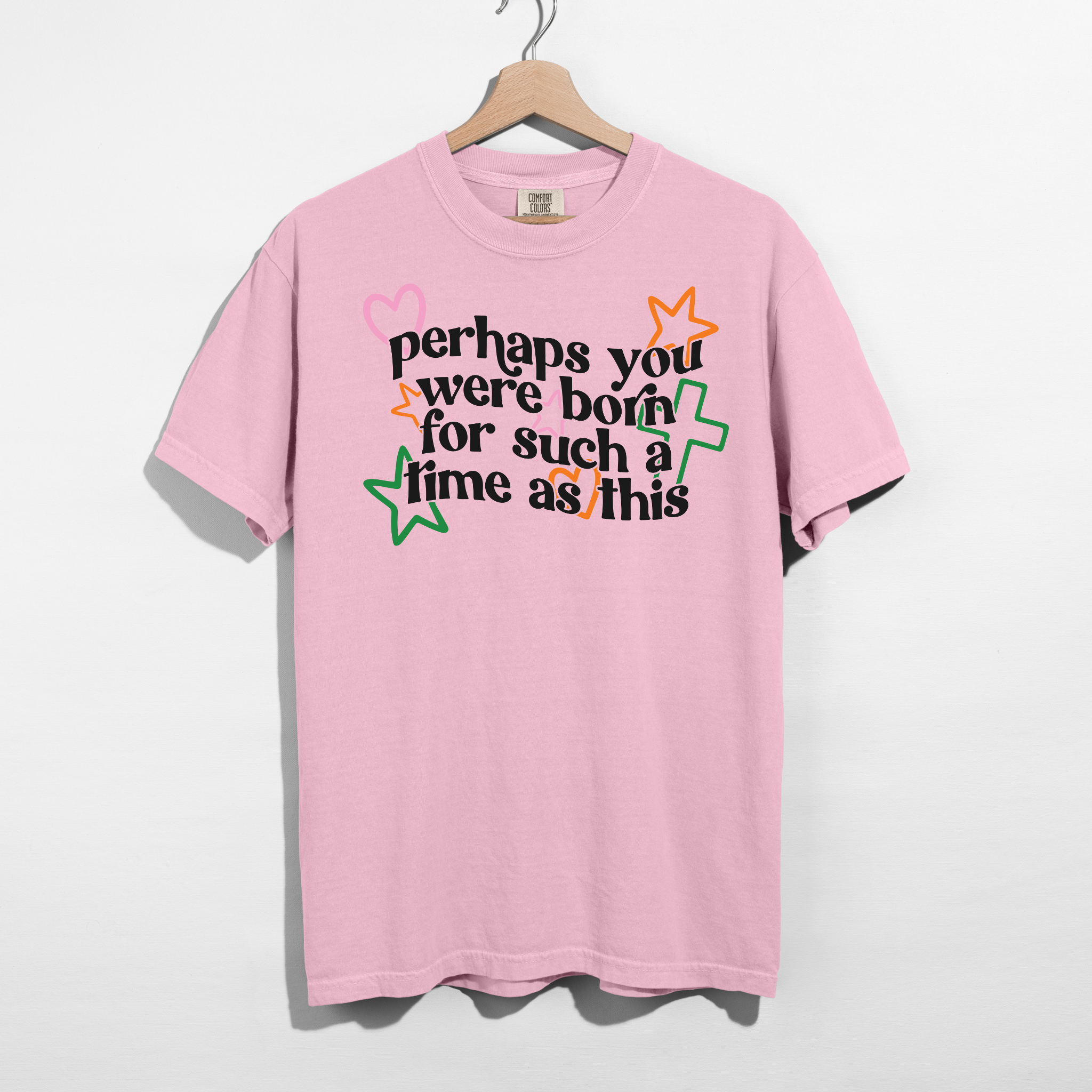 Hey Jude Graphic Tees - Vendita all'ingrosso Maglietta serigrafata - Donna - Forse Sei Nato per un Momento come Questo Maglietta6