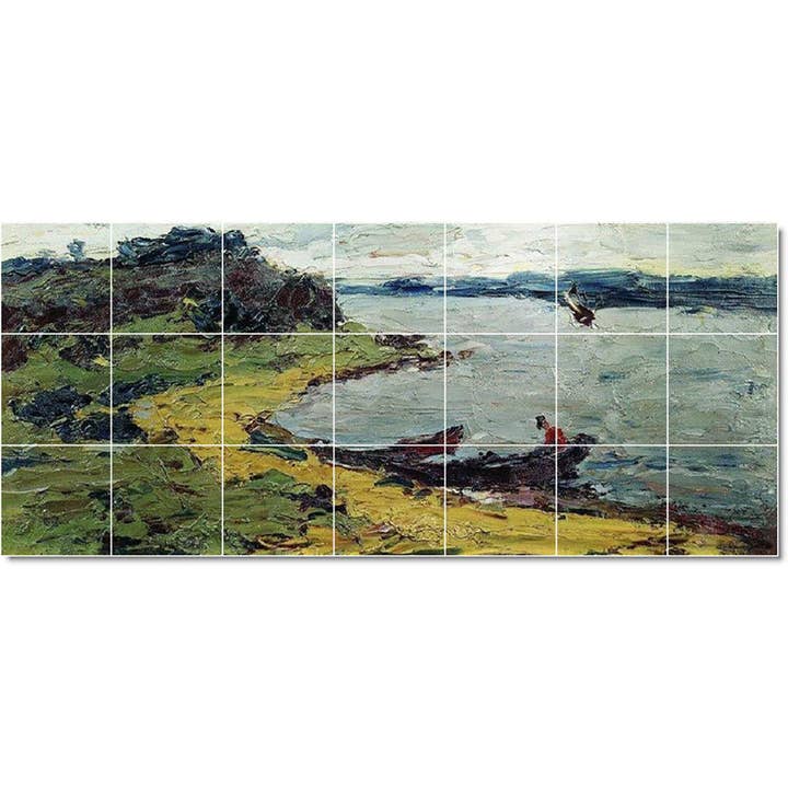 Decorazione murale con piastrelle in ceramica Village PT22010 per la vendita all'ingrosso da parte di Picture-Tiles.com