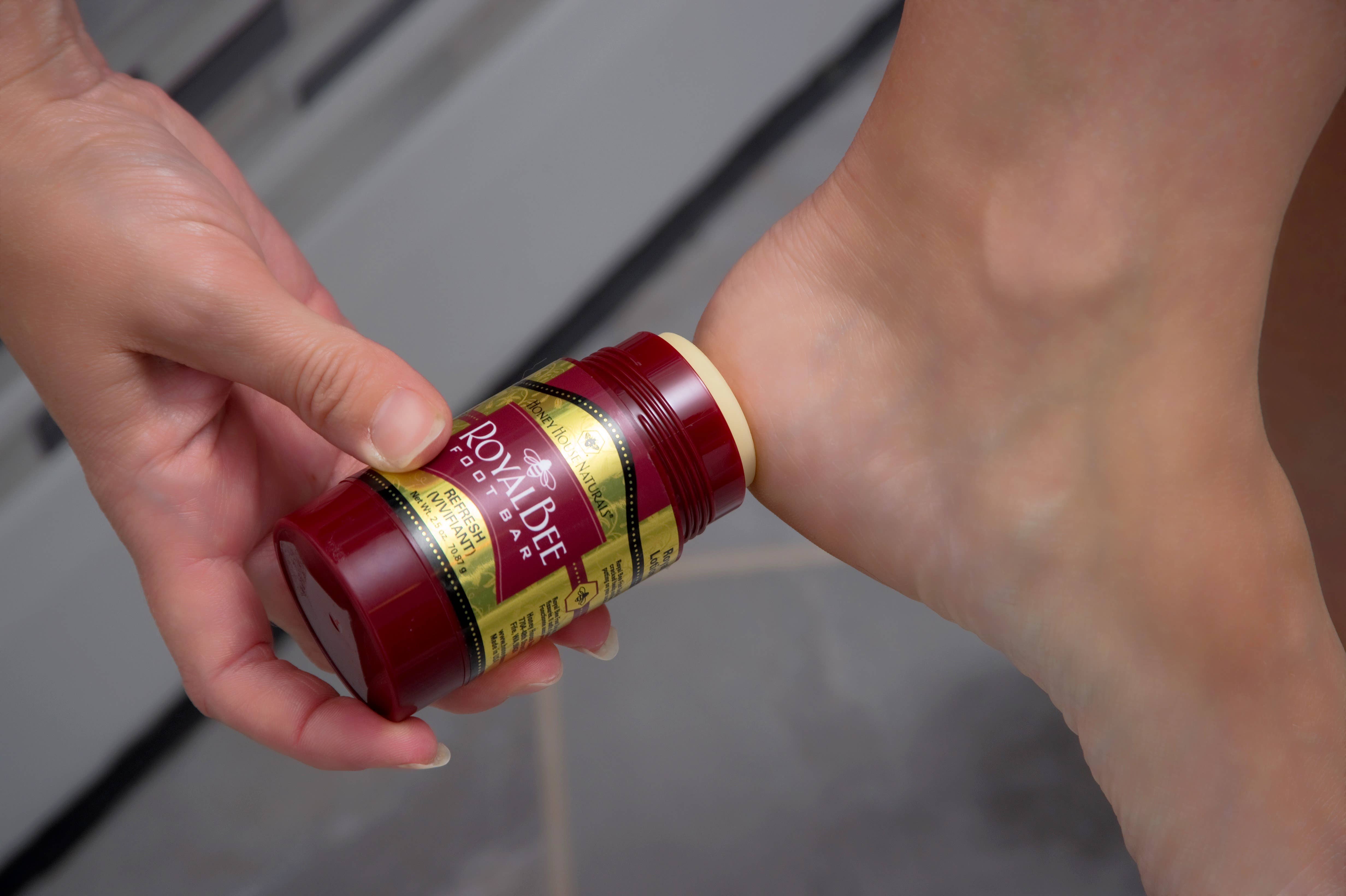 Honey House Naturals - Wholesale Solid Lotion - Royal Bee Foot Bar Display - 12 Piece - Free Tester10