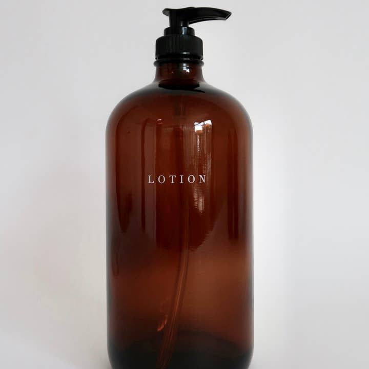 THELIFESTYLEDCO - Wholesale Soap Dispenser - Glass Amber Liquid Pumps3