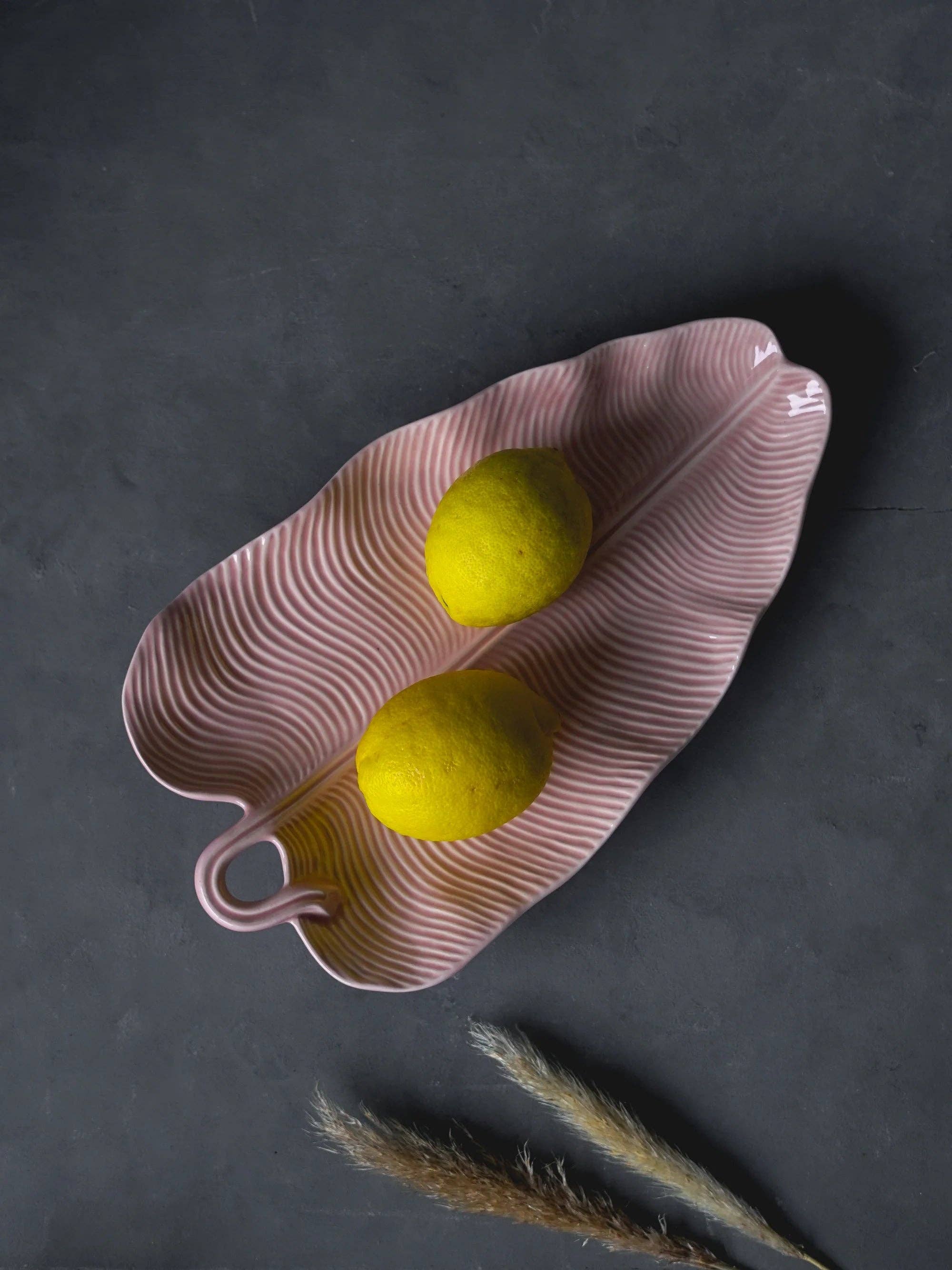 CerAmor Cerâmica - Wholesale Decorative Tray - Palm Leaf Alley1