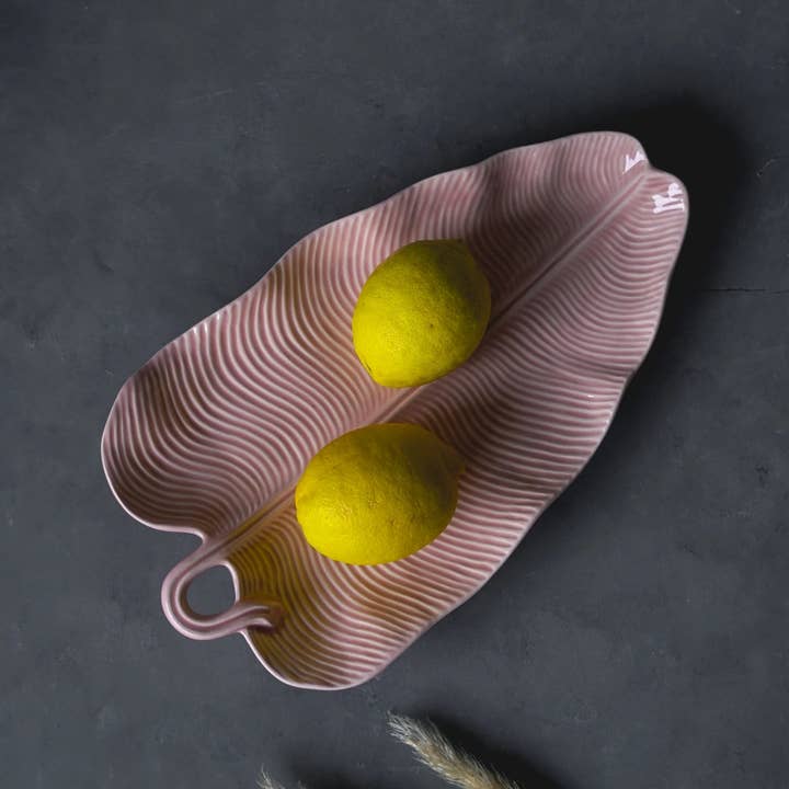 CerAmor Cerâmica - Wholesale Decorative Tray - Palm Leaf Alley1