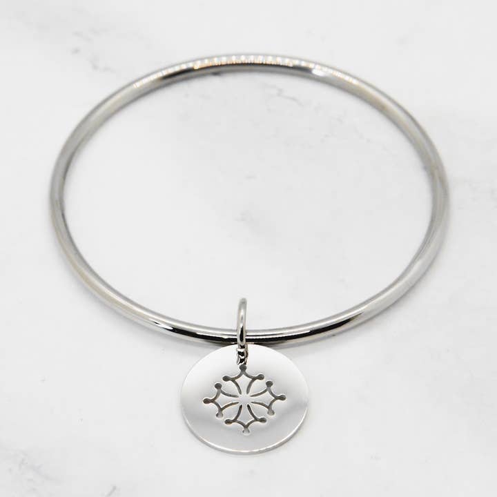 Occitan cross bangle for wholesale by Angiie
