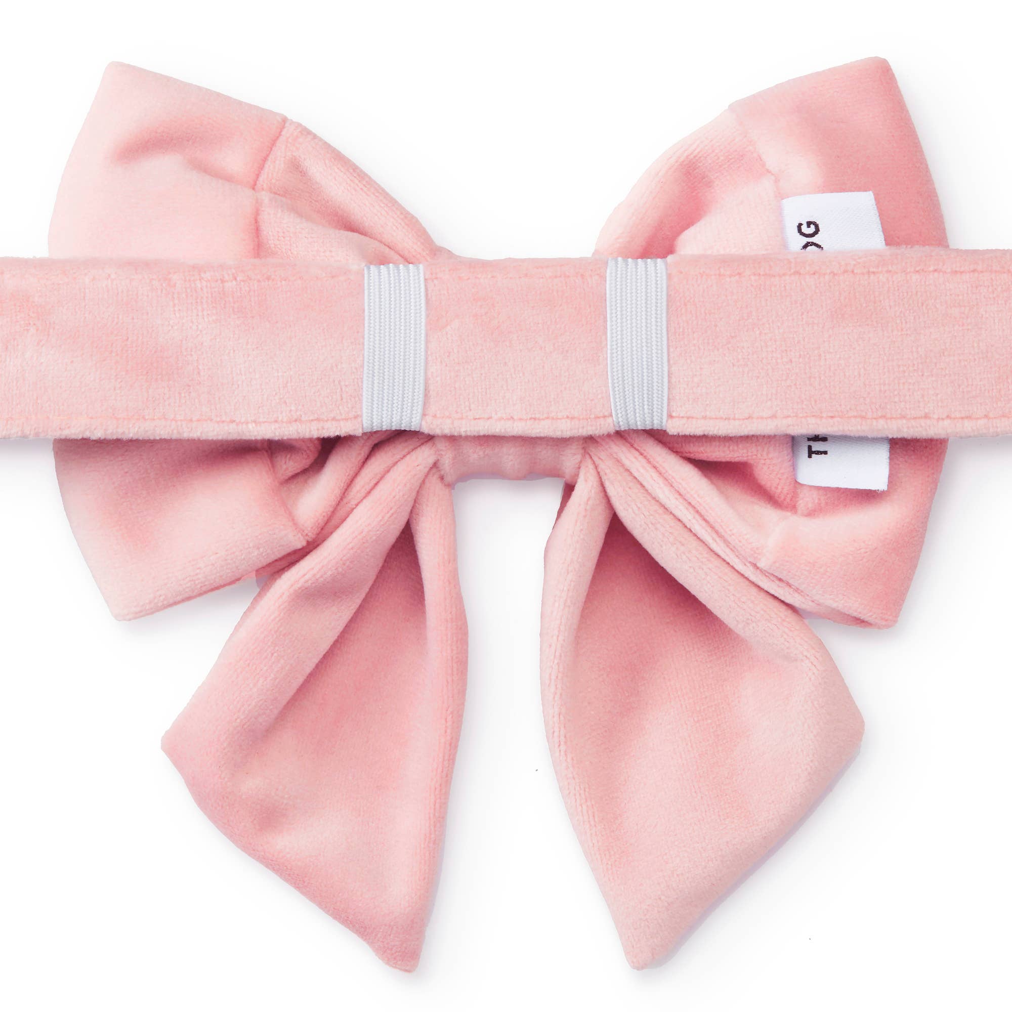 The Foggy Dog - Wholesale Pet Bow Tie - Dog - Blush Pink Velvet Lady Dog Bow1