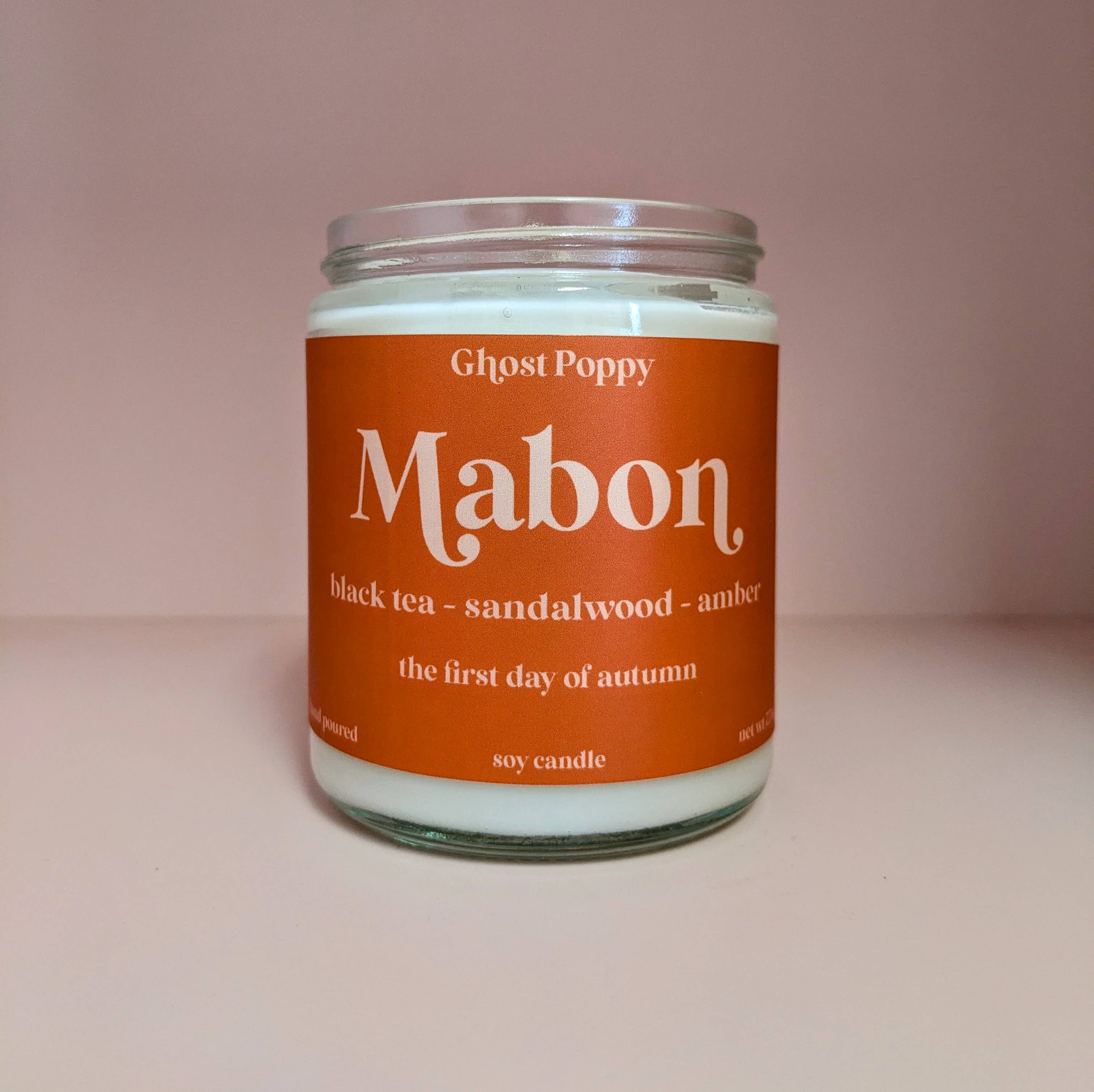 Ghost Poppy - Venta al por mayor Velas en tarros - Vela de otoño Mabon0