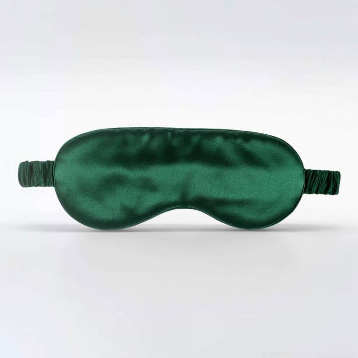 Masque de sommeil SaySilk™ 19 Momme 100 % soie de mûrier - Deep Wood pour la vente par SaySilk™