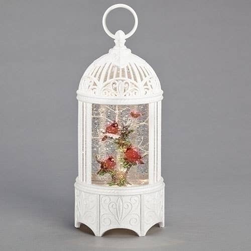 Roman - Wholesale Christmas Decoration - Lighted Swirl Birdcage Cardinals on Branch0