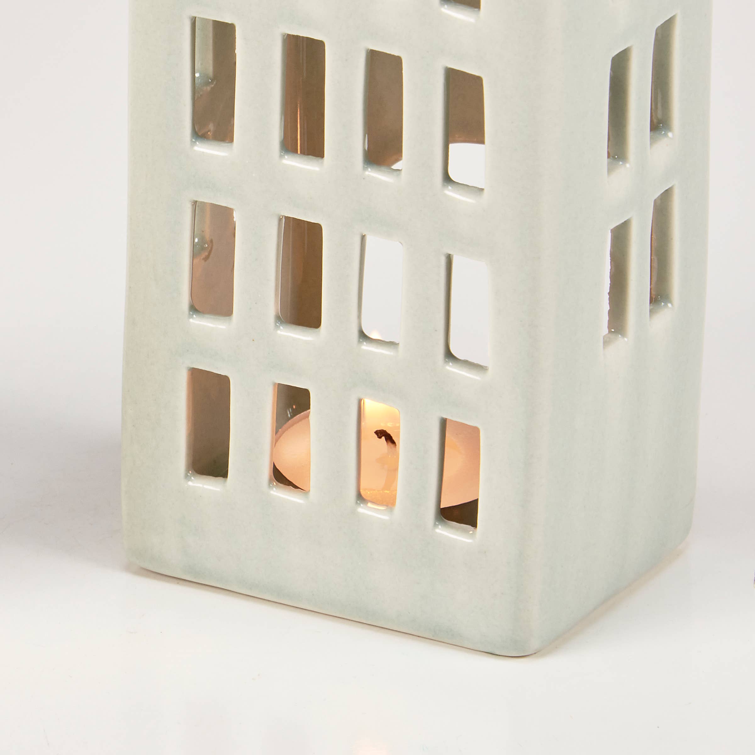 Primitives by Kathy - Wholesale Candle Holder - Village House Candle Holder Set3