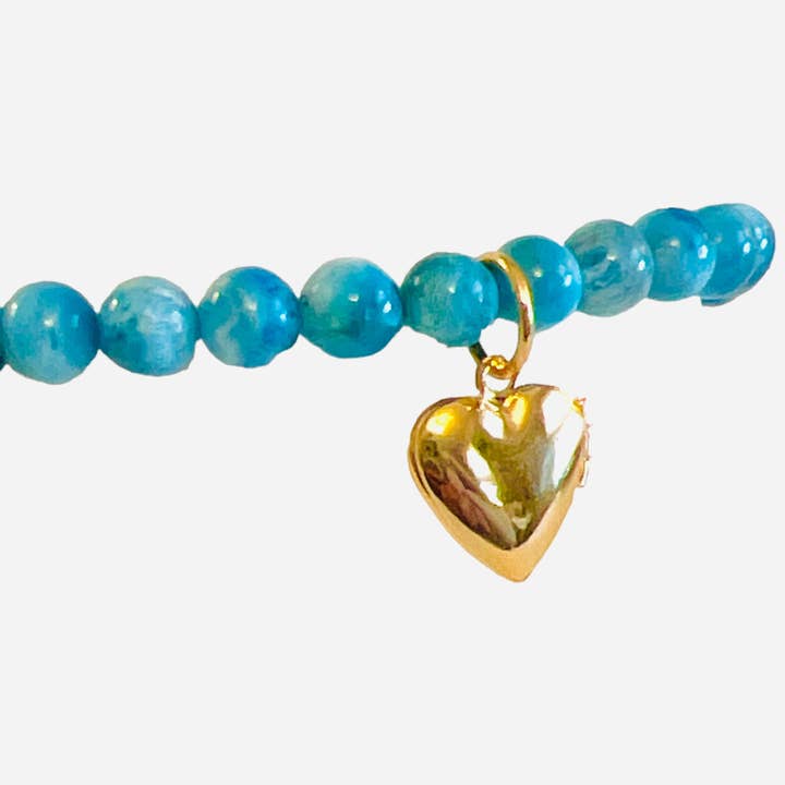 Bracciale con Medaglione di Cuore Pieno per la vendita all'ingrosso da parte di Sissy Yates Designs