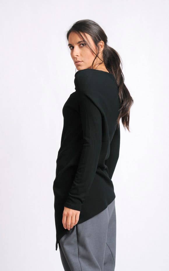 Metamorphoza - Wholesale Tuniek - Dames - Zwarte asymmetrische tuniek5