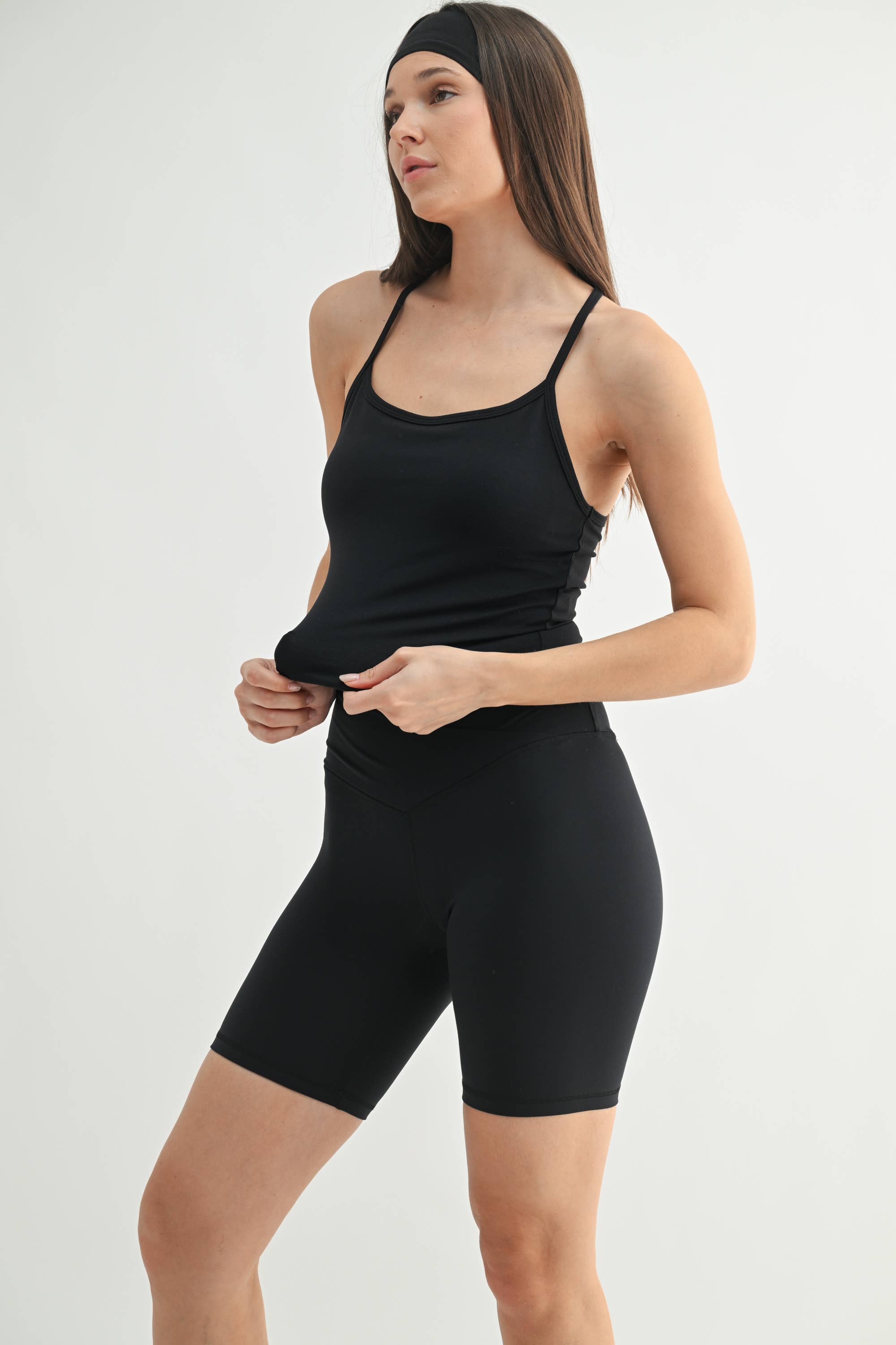 Mono B - Vente Haut de sport – femme - Débardeur de sport long à bretelles spaghetti13
