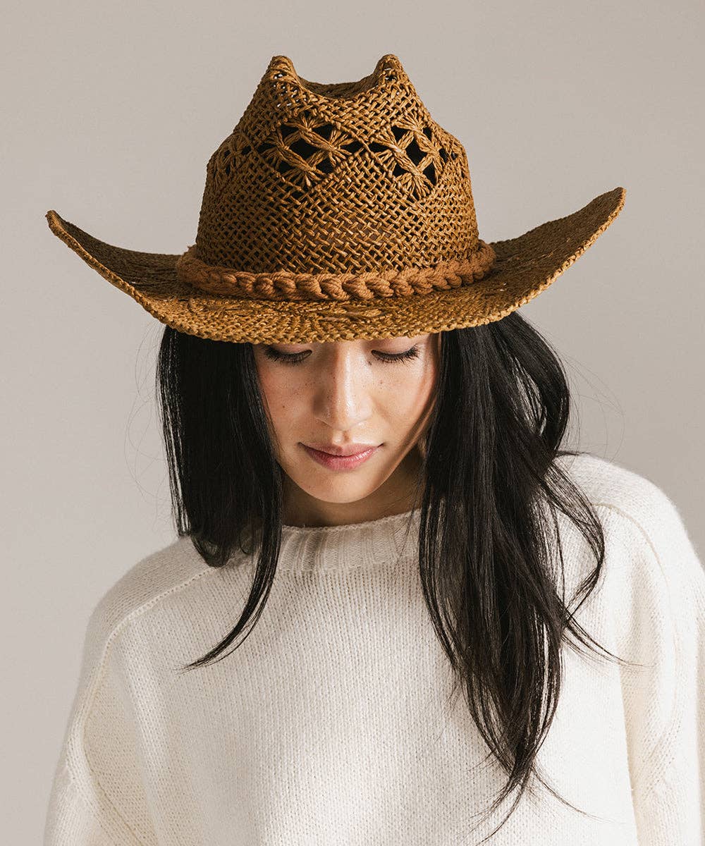 Gigi Pip - Wholesale Cowboy Hat - Women's - Remy Vented Straw Cowboy Hat3