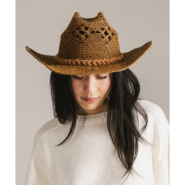 Gigi Pip - Wholesale Cowboy Hat - Women's - Remy Vented Straw Cowboy Hat3