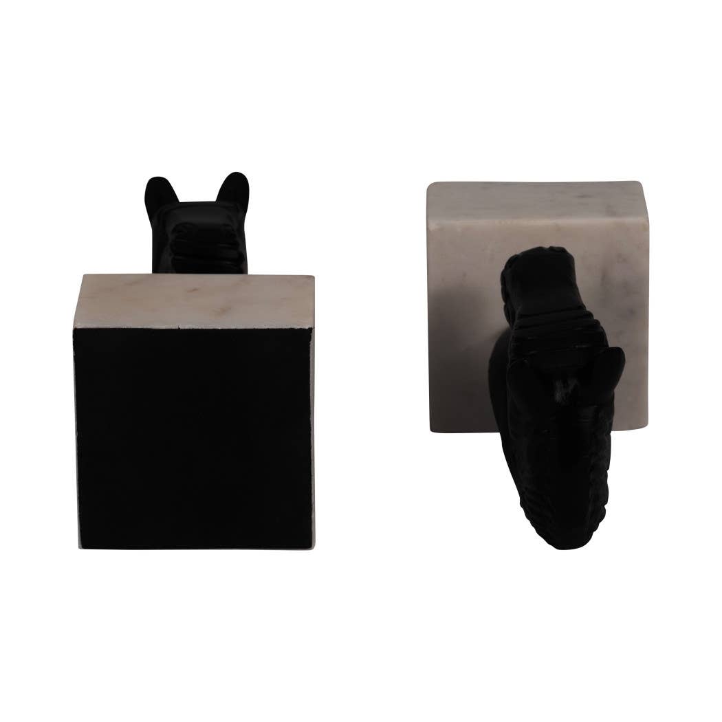 Sagebrook Home - Wholesale Bookend - Bookends Set of 2 - White/Black Metal Horse Head, 7 in.10