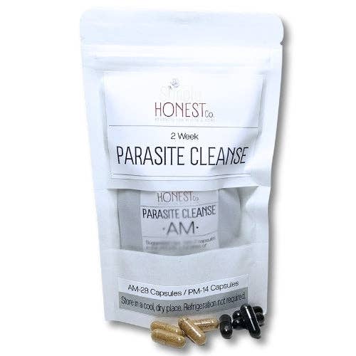 Parasite Cleanse Capsules – 2 Week Herbal Regimen with Wormwood & Charcoal for wholesale by Simply Honest Co.