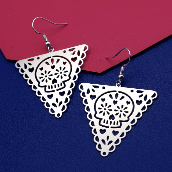 HappyJewelrySupplies - Vendita all'ingrosso Orecchini pendenti - Orecchini Triangolo in Acciaio Inossidabile – Stile Geometria Spettrale0