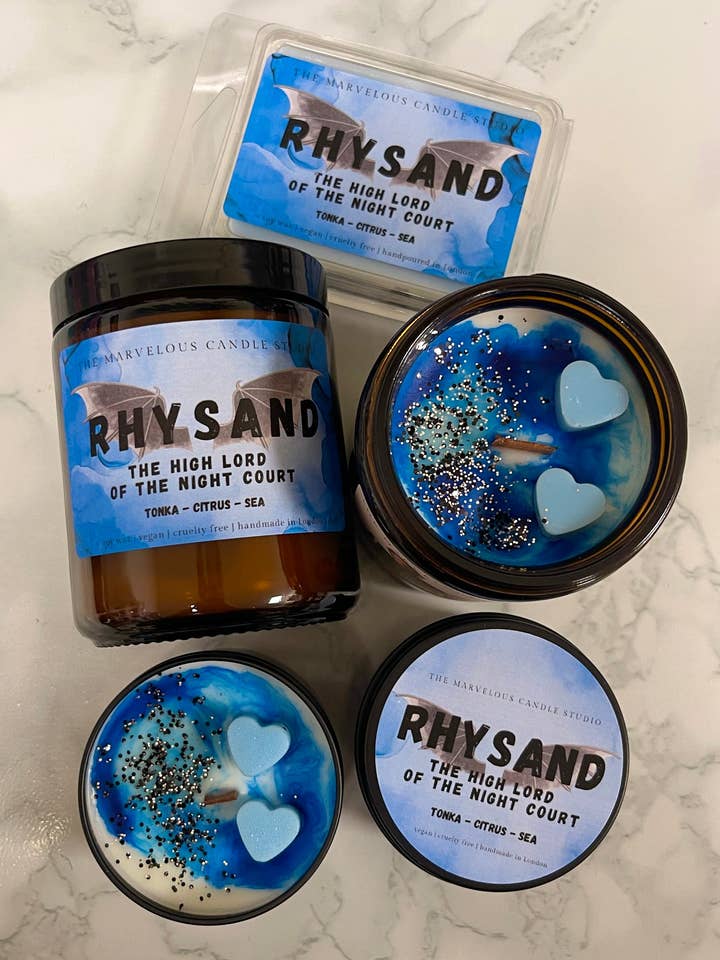 Rhysand Candle | Officially Licensed by Sarah J Maas | ACOTAR Merch for wholesale by Marvelous Candle Studio