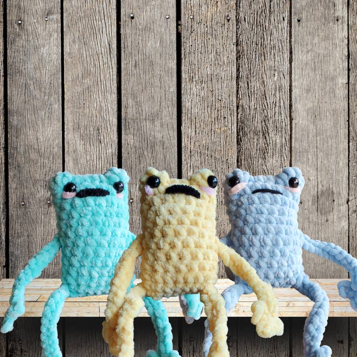 Cute N Sassy - Wholesale Stuffed/Plush Toy - Kids & Baby - Crochet Leggy Frog