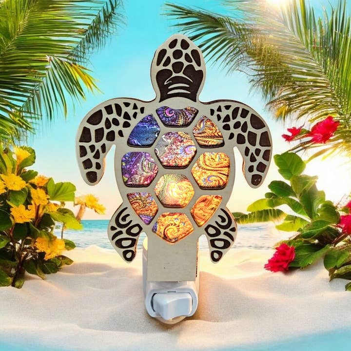 Sea Turtle LED Nightlights Coastal Turtle Decor Night Lights for wholesale by Gulf Coast Custom