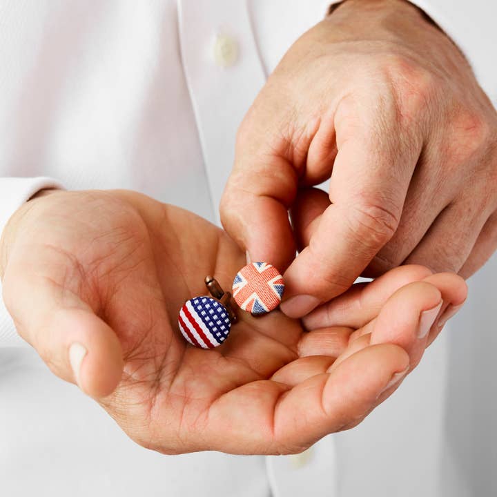 American Flag Cufflinks for wholesale by Parkin & Lewis