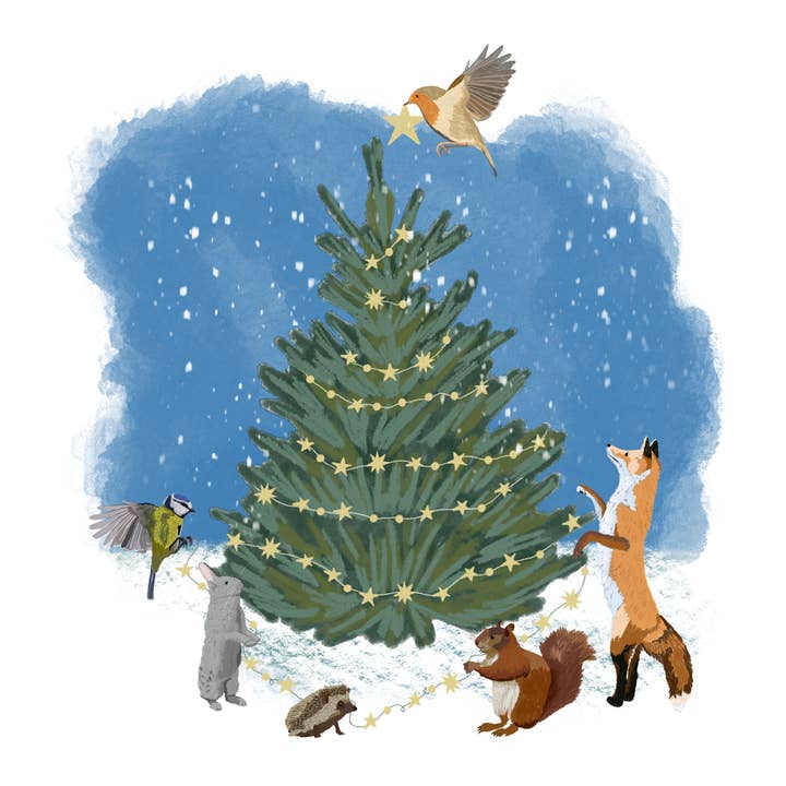 Tarjeta de felicitación Around the tree para venta al por mayor de Sayers Studio