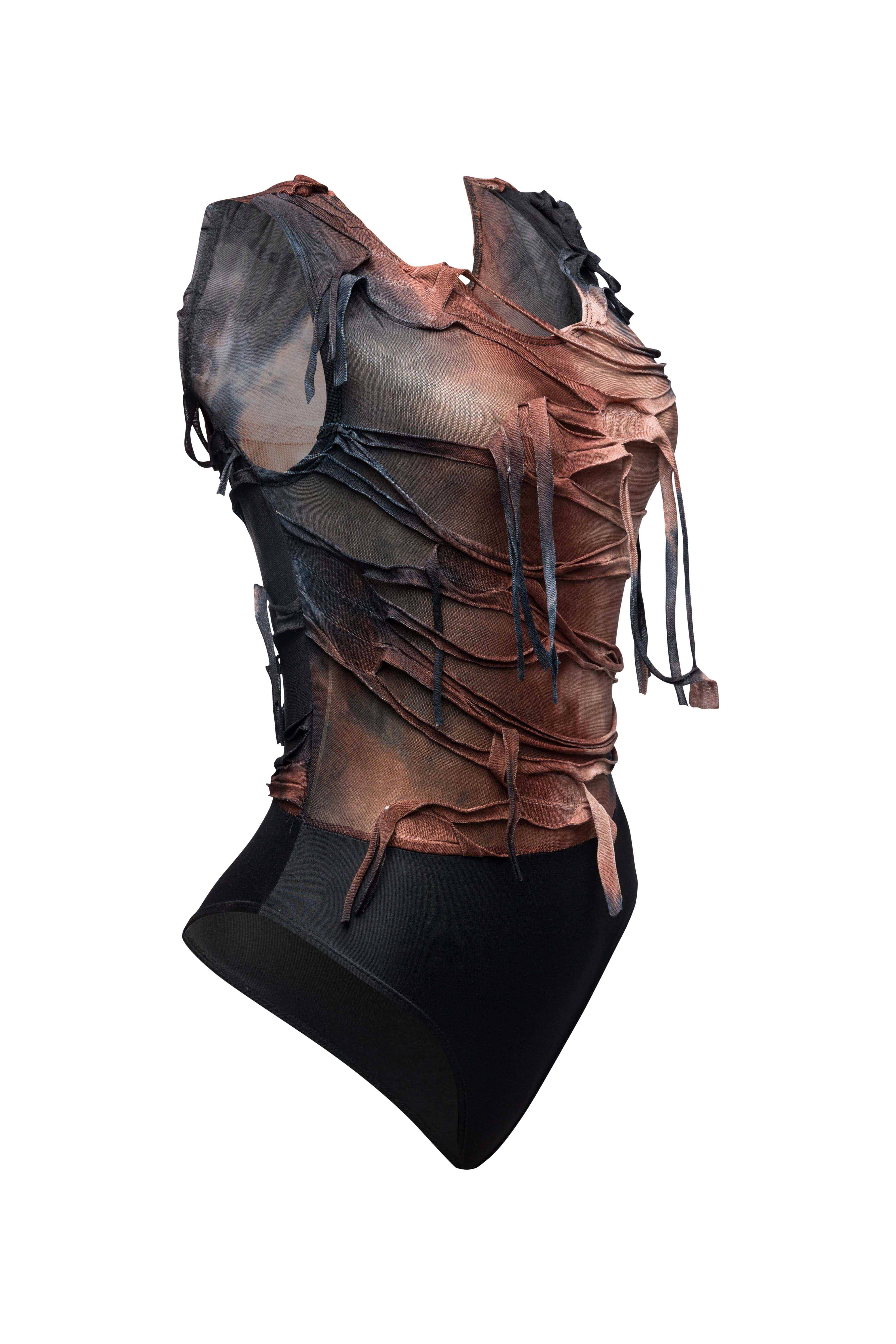 COMBO MARRON Body Just My Vibe Distressed GRANDE TAILLE en vente sur Faire0