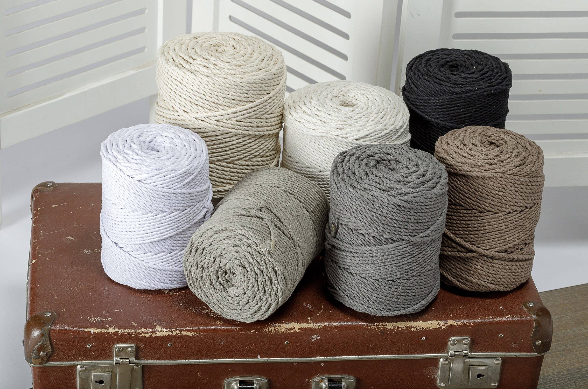 woolexperts - Vendita all'ingrosso Attrezzature per lavoretti e fai da te - Cordoncino in cotone per macramè da 3 mm, fune e corda per uncinetto8