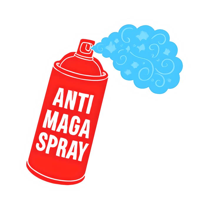 Buffalovely - Wholesale Sticker - MAGA Spray Anti Trump Political Waterproof Vinyl Sticker1