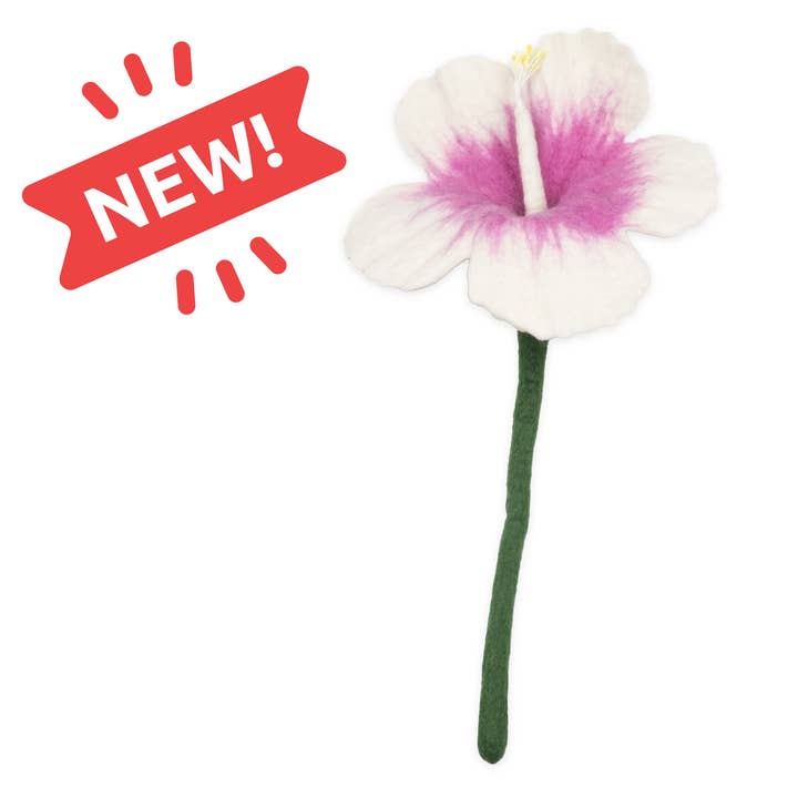 Felt Hibiscus Flower for wholesale by Global Goods Partners