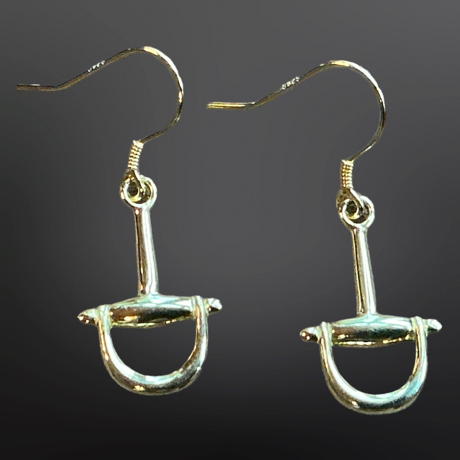 Westrian International - Wholesale Dangle Earrings - Sterling Silver Equestrian Dee Ring Snaffle Bit Earrings1