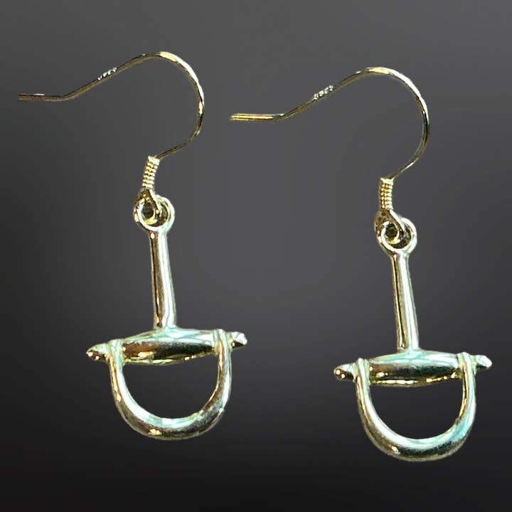 Westrian International - Wholesale Dangle earrings - Sterling Silver Equestrian Dee Ring Snaffle Bit Earrings1
