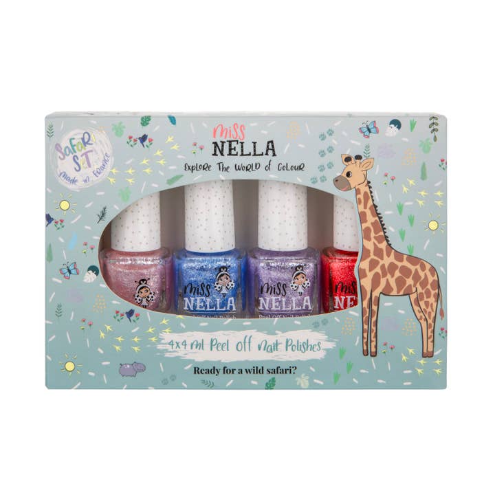 Coffret Safari Collection de 4 vernis à ongles pour la vente par Miss Nella Canada