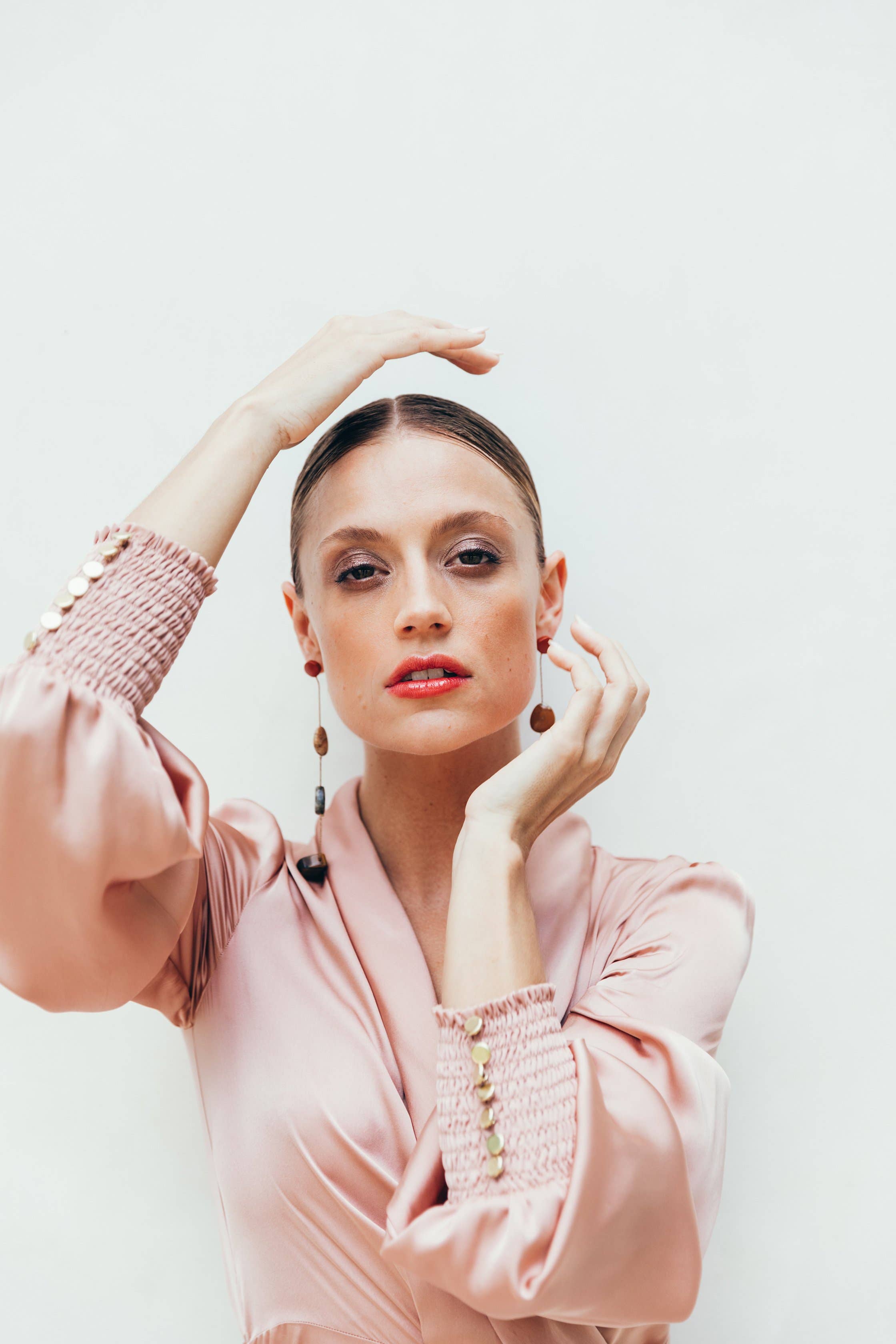 Sukiso - Venta al por mayor Vestido - Mujer - Vestido cruzado Emma en rosa1