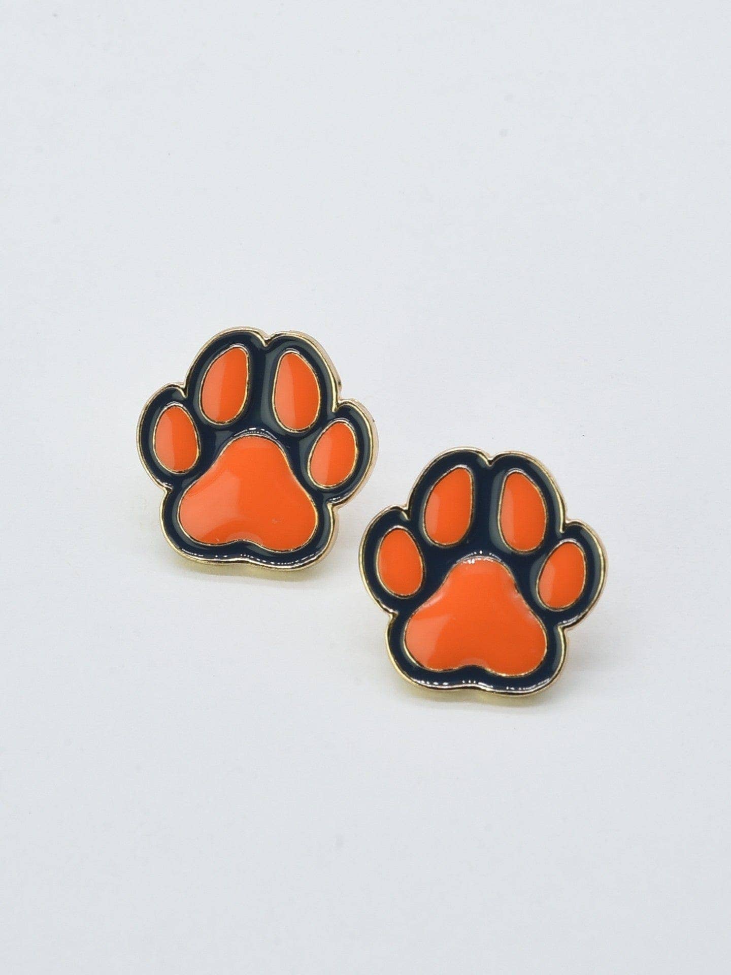 MiMi Wholesale - Wholesale Stud/Post Earrings - CE3213 Paw Print Gameday Earrings3