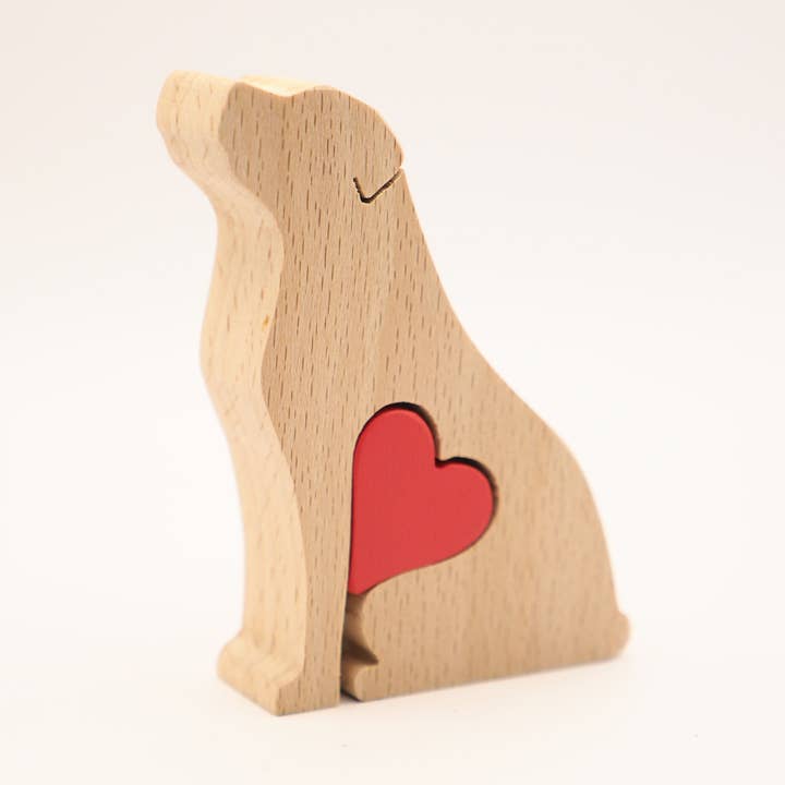 Wood Metamorphosis - Wholesale Decorative Figurine - Border Terrier - Minimalistic wooden dog figurine keepsake3