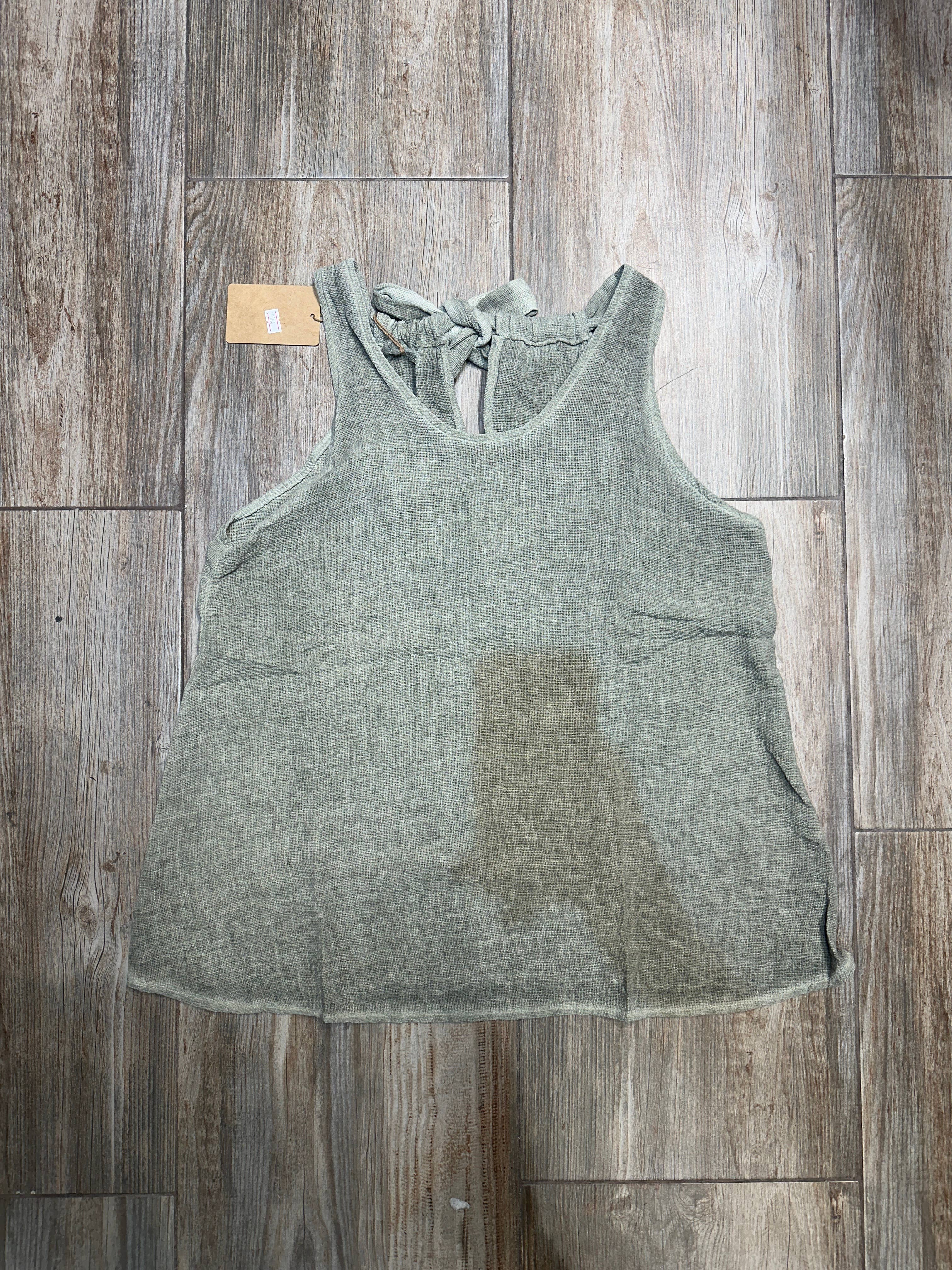 LÉA & LUC - Vente Débardeur – femme - Débardeur en 50% coton et 50% Lin REF. 916835