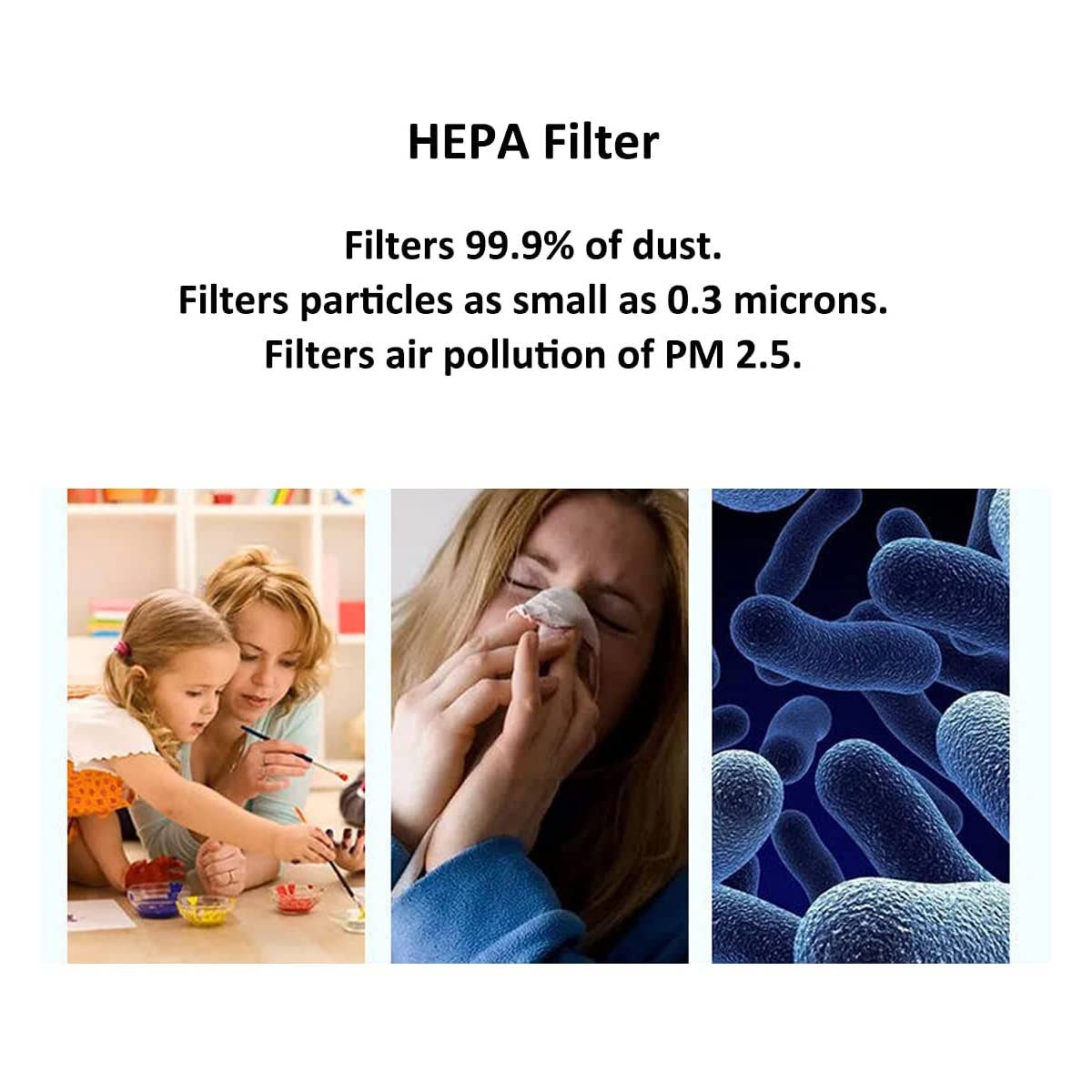 PARSMIC - Wholesale Air Purifier - Air Purifiers for Bedroom, Car, Desktop, Home, HEPA, M62