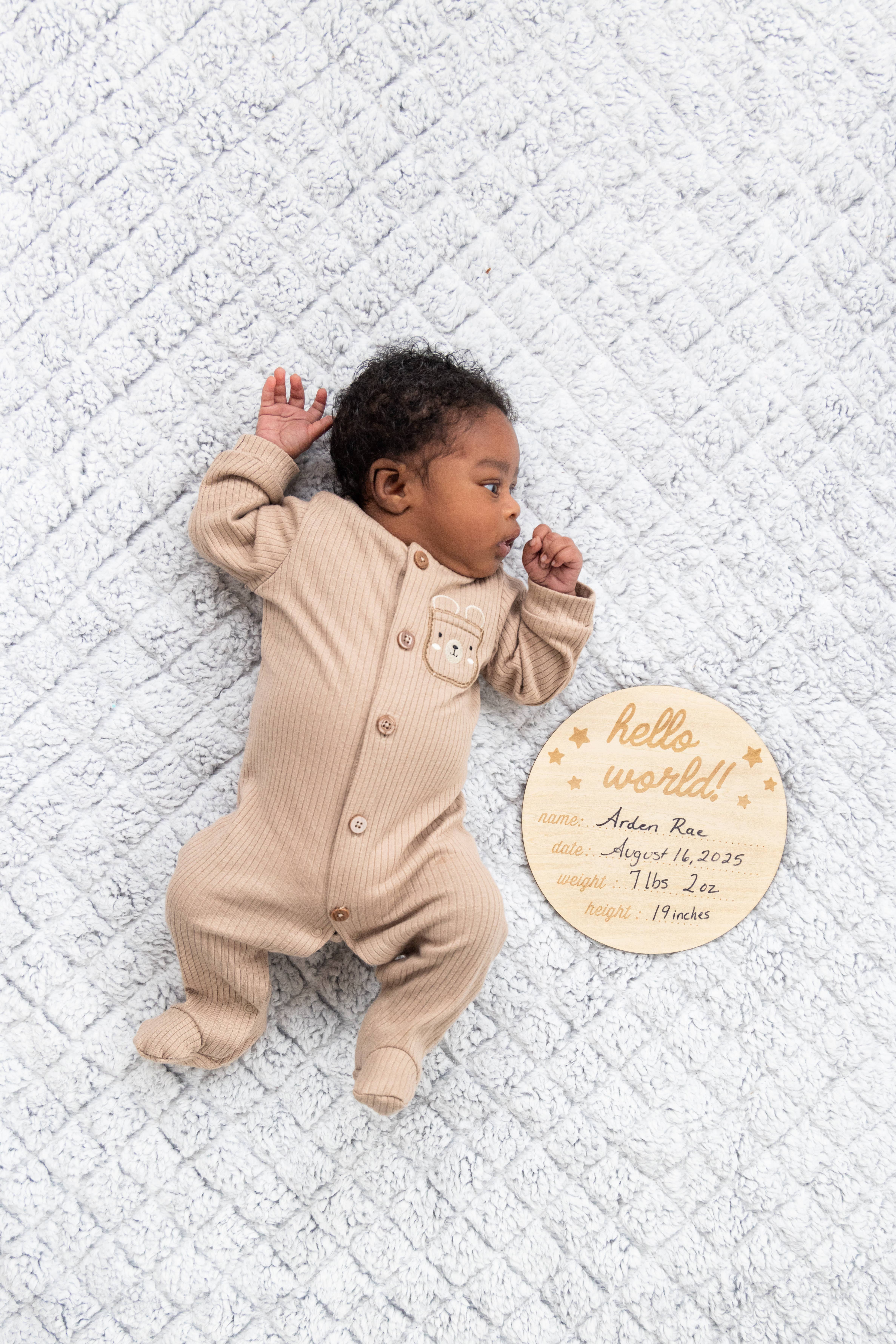 Pearhead - Wholesale Milestone Blanket - Kids & Baby - Hello World Milestone Blanket & Prop7