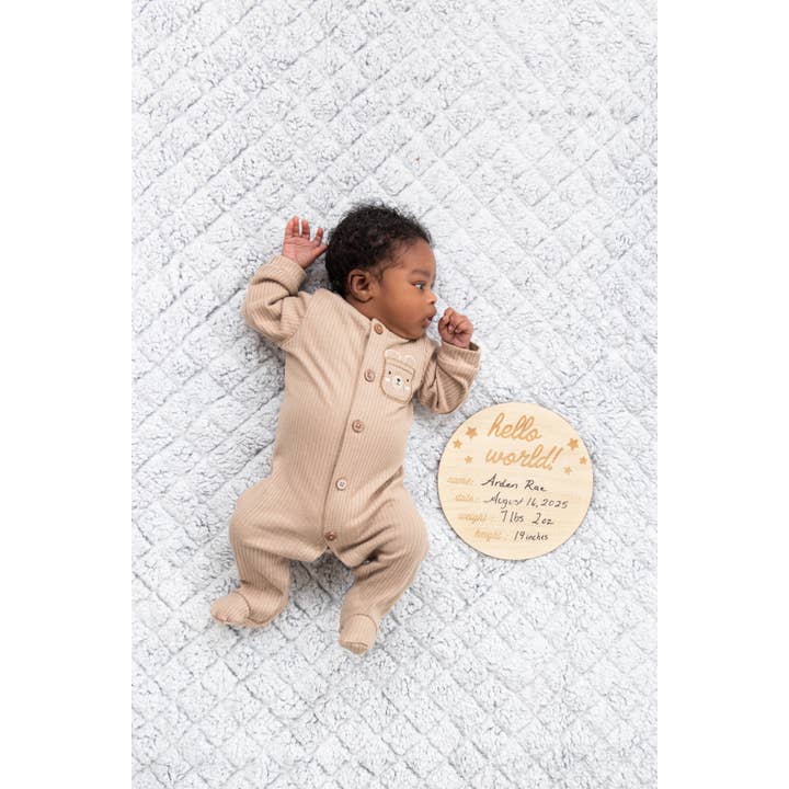 Pearhead - Wholesale Milestone Blanket - Kids & Baby - Hello World Milestone Blanket & Prop7