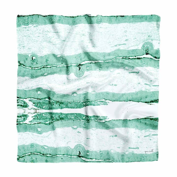 FOULARD_AXON LS-GRÖN_S (60x60cm) för wholesale av pic.cell