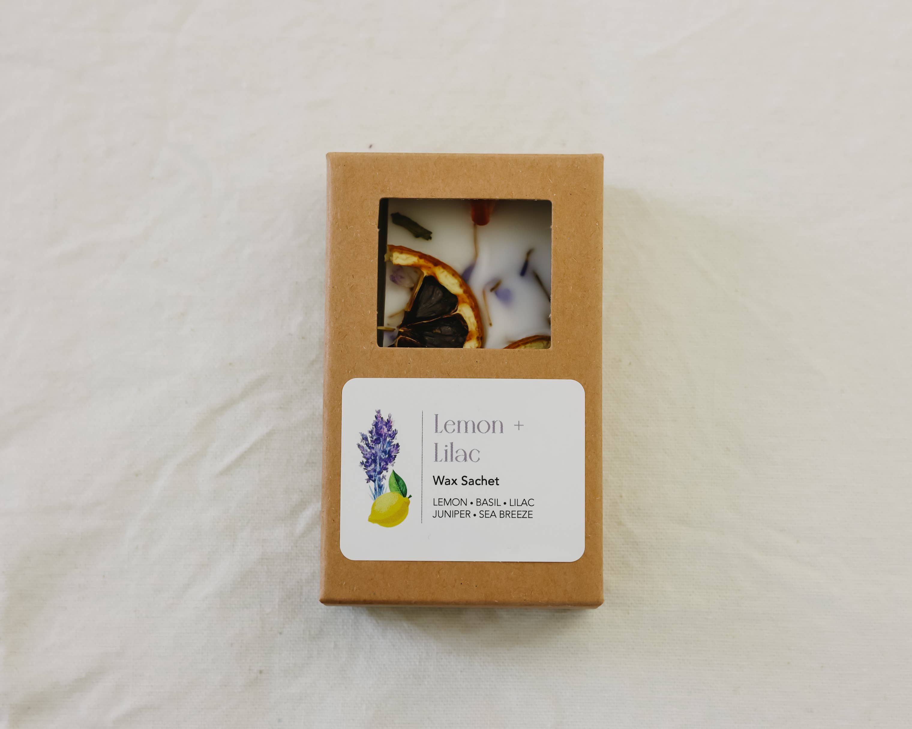 Florissant Collective - Wholesale Sachet - Lemon + Lilac Wax Sachet3