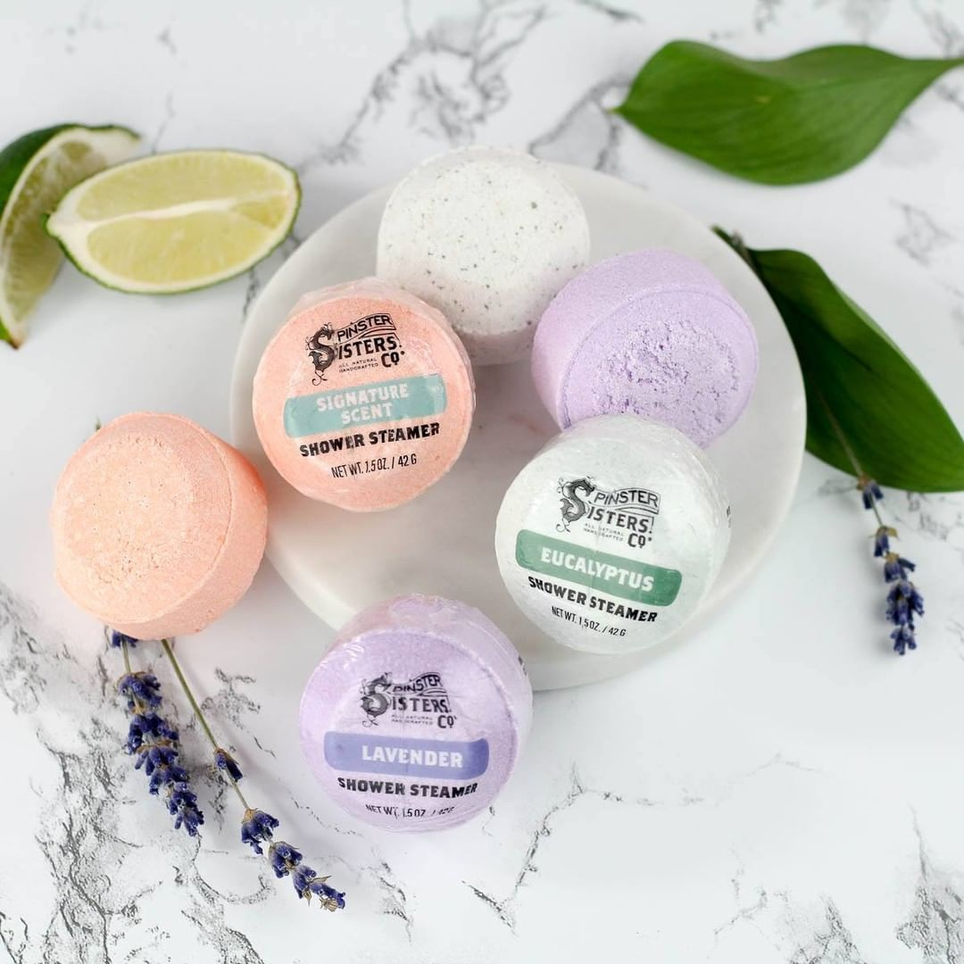 Spinster Sisters Co. / Old Salt Grooming Supply - Wholesale Shower Steamer/Bomb - Citrus Blossom Essential Oil Shower Steamer: Uplifting Aroma2