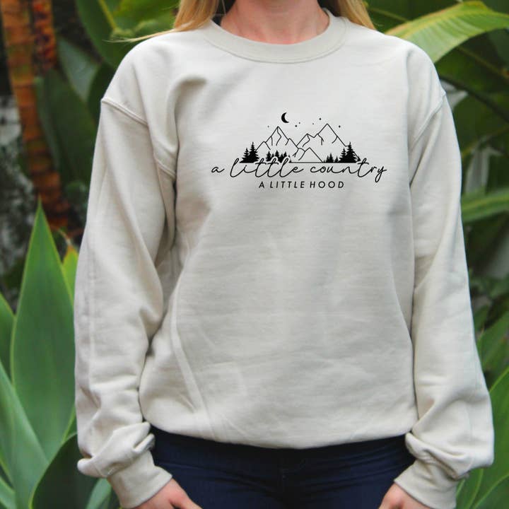 Sweat-shirt ras du cou Little Country & Little Hood pour la vente par West Local Co.
