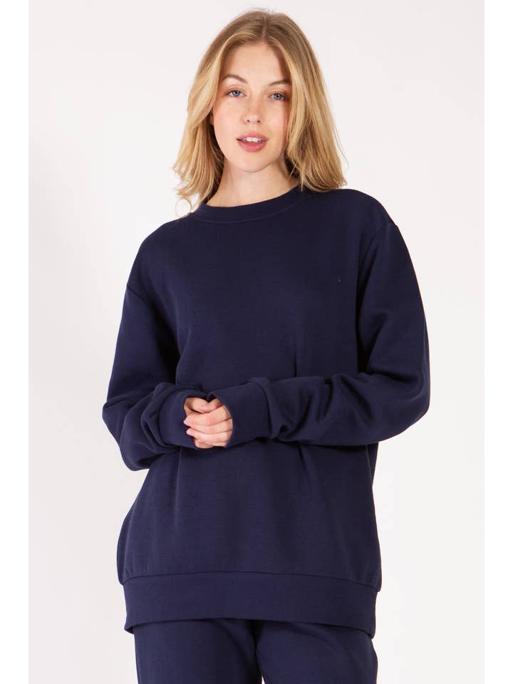 Color 5 - Wholesale Sweatshirt - Women's - Fleece lined unisex crew neck pull over sweat shirt jacket12