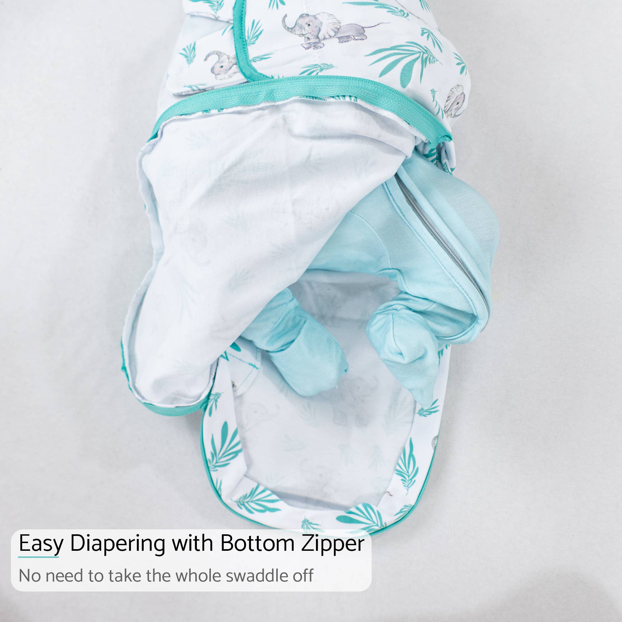 LollyBanks - Wholesale Sleepsack - Baby - Baby Elephant Sleep Swaddle 100% Organic Cotton2