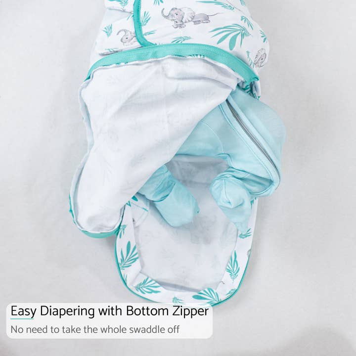 LollyBanks - Wholesale Sleepsack - Baby - Baby Elephant Sleep Swaddle 100% Organic Cotton2