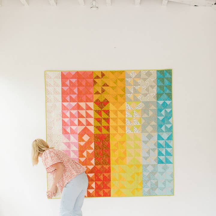 Then Came June - Wholesale Craft sewing kit - Color Chaos Quilt Pattern - Printed6