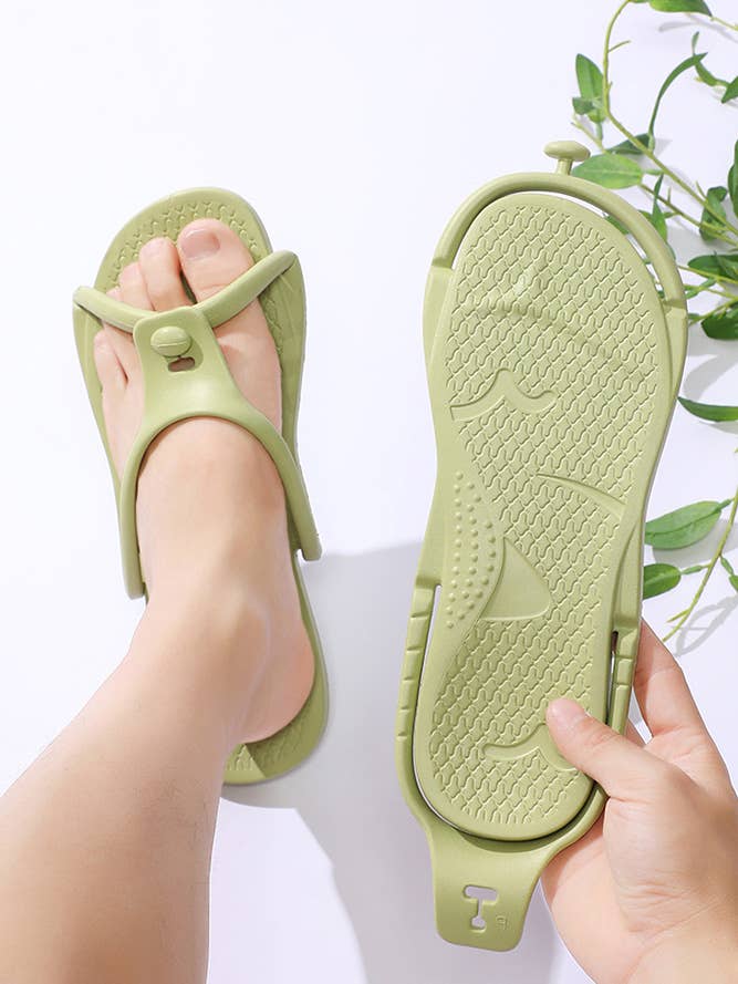 UNISHE - Wholesale Slippers – Women's - Plain EVA Light Foldable Slippers ZK14318